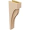Ekena Millwork 4"W x 8"D x 24"H Thin Helena Rough Cedar Woodgrain TimberThane Corbel, Primed Tan CORUR04X08X24HELRCPR - alternate 4